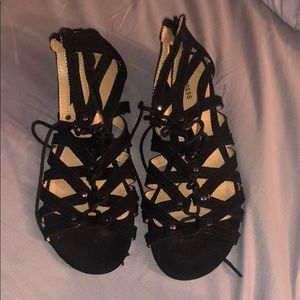black Express sandals